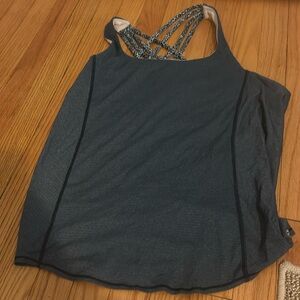 Lululemon top bra shirt tank blue 6